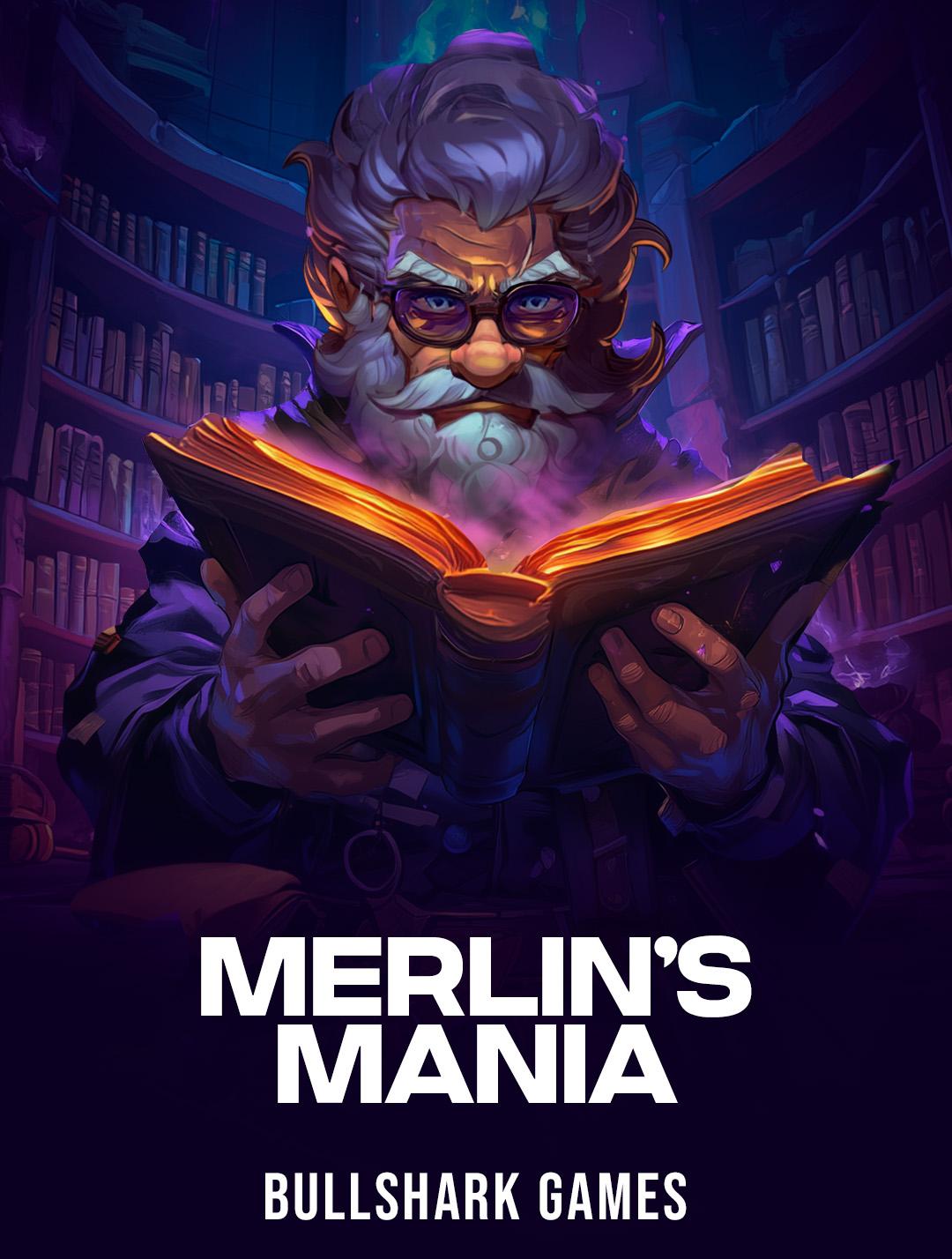 Play Merlin's Mania Slot by Bullshark Games cover image